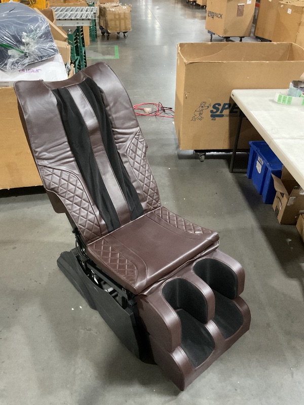 Photo 2 of **FOR PARTS ONLY**(NON REFUNDABLE)
Real Relax 2024 Massage Chair, Full Body Airbag, Dual core S Track, Zero Gravity with App Control and Heat Function, Fit Office and Home, Brown and Gold (truck or trailer pickup)