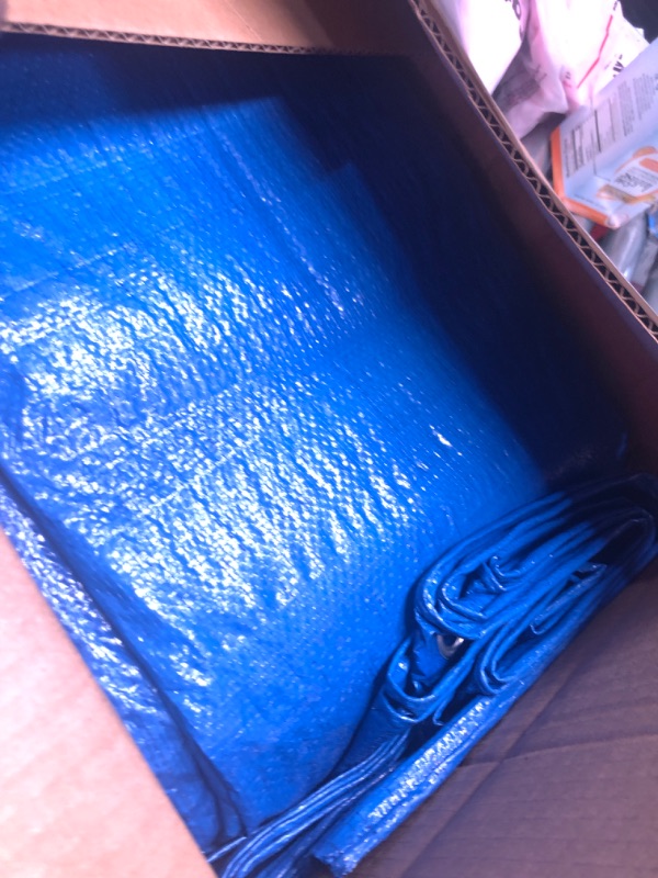 Photo 2 of **STOCK IMAGE IS A REFERENCE ONLY**   Waterproof Heavy Duty Tarp (1 Pack) Blue