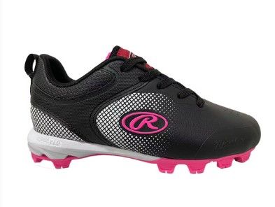 Photo 1 of **1 IS MISSING SHOE LACES** Rawlings Sanction Low Girls' Baseball Cleats- SIZE 10
