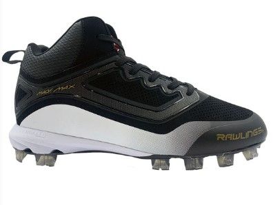 Photo 1 of Rawlings Curve Mid Baseball Cleats- SIZE 4 1/2
