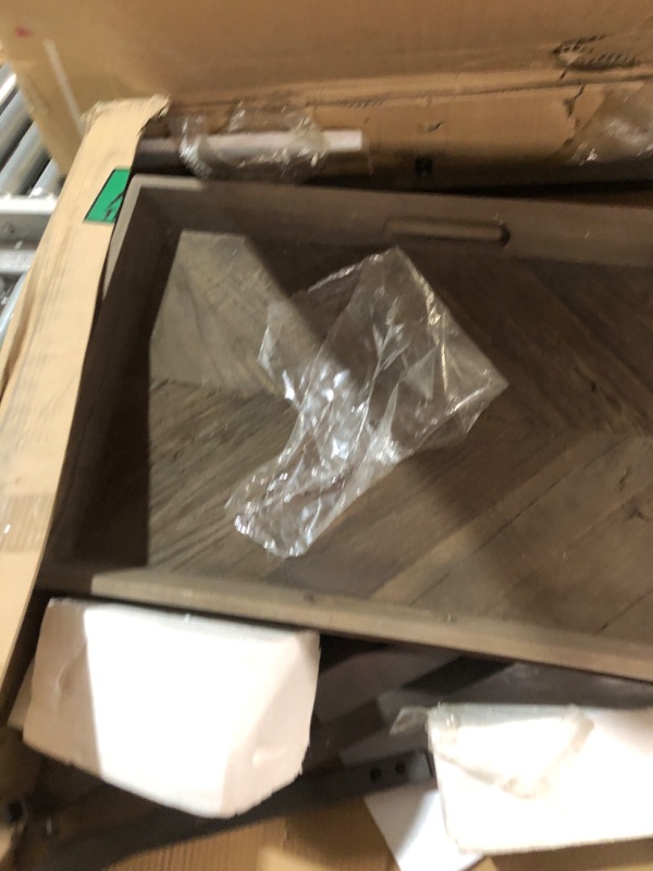 Photo 1 of SIMPLIHOME Damien SOLID ELM WOOD 50 Inch Wide Console Table in Distressed Natural Elm, For the Living room, Entryway and Bedroom Distressed Natural Elm 50 inch Console Table