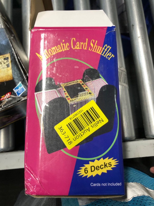 Photo 4 of **MINOR DAMAGE PIECE BROKEN OFF STILL SEEMS FUNCTIONAL**
FONBEAR 6 Deck Automatic Card Shufflers (Playing Cards Included) - Battery-Operated Electric Shuffler Heavy Duty - Great for Home & Tournament Use for UNO, Blackjack, Texas Hold'em, Hand Foot Canast