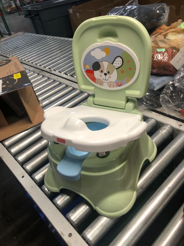 Photo 2 of ***USED - LIKELY MISSING PARTS - UNABLE TO VERIFY FUNCTIONALITY***
Fisher-Price 3-in-1 Toddler Potty Training Toilet and Step Stool with Removable Seat Ring, Puppy Perfection