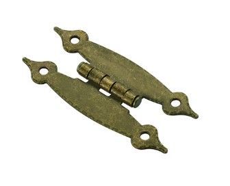 Photo 1 of **PACK OF 3**  RELIABILT 180-Degree Flush Surface Aged Brass Cabinet Hinge, 1 Pair (2-Pieces)
