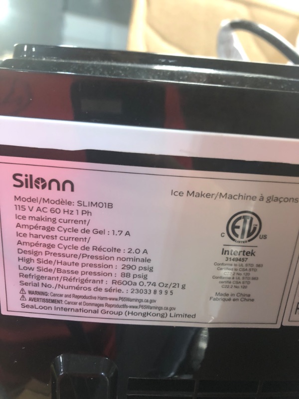 Photo 5 of [READ NOTES]
Silonn Ice Maker Countertop, with Ice Scoop and Basket,