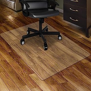 Photo 1 of Kuyal Clear Chair mat for Hardwood Floor 30 x 48 inches Transparent Floor Mats Wood/Tile Protection Mat