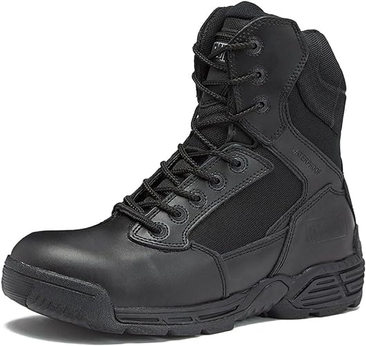 Photo 1 of MAGNUM 6 or 8 Inch Waterproof Tactical Boots for Men, Military Work Boots Men, Brown or Black Boots, Lace Up or Side Zipper Size 11.5 M