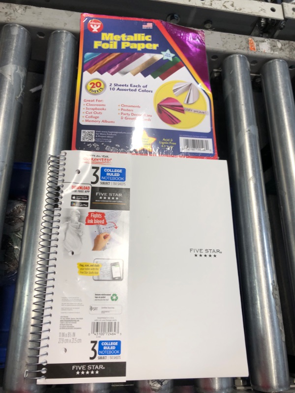 Photo 1 of ***NON-REFUNDABLE MISC BUNDLE***
Notebook and Foil paper