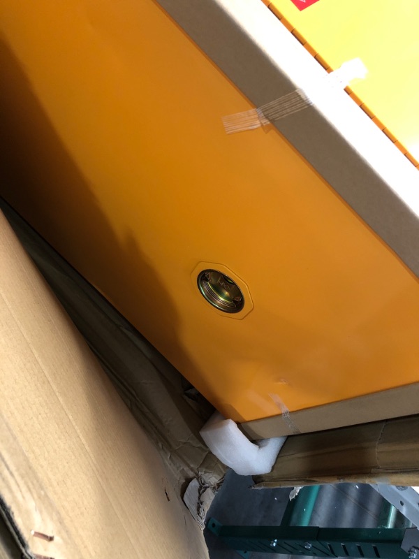 Photo 1 of VEVOR Safety 16 Gal, Cold-Rolled Steel Flammable Liquid Storage Cabinet, 18.1 x 18.1 x 35.4 in Explosion Proof Yellow