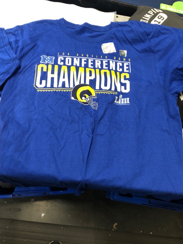 Photo 1 of **NON-REFUNDABLE-2 PACK**LA CONFERENCE CHAMPIONS- LA RAMS SIZE- LARGE MENS