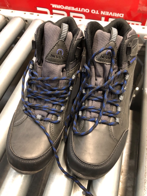 Photo 2 of **USED/ DIRTY BOTTOMS**Nevados Glacier Mid Ankle Hiking Boots for Men| Water Resistant, Multi-Terrain, Solid & Durable Design Traction Outsole Contoured Insole
