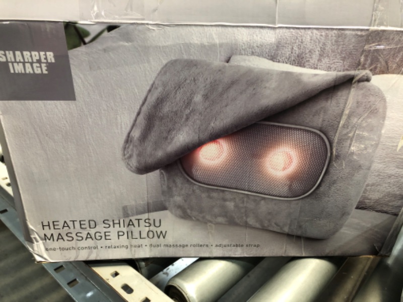 Photo 3 of **MISSING POWER CORD**
sharper image heated shiatsu massage pillow