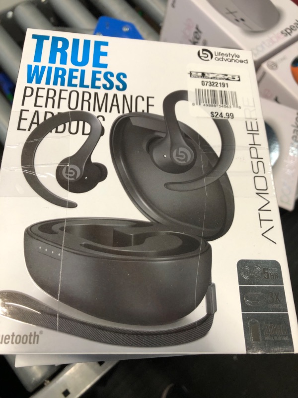 Photo 1 of Lifestyle Advanced Atmosphere True Wireless Performance Bluetooth Earbuds
