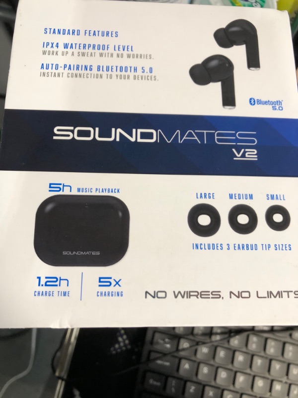 Photo 1 of SOUND MATES V2 5X |CHARGING BLUETOOTH 5.0 WIRELESS EARBUD| BRAND NEW
