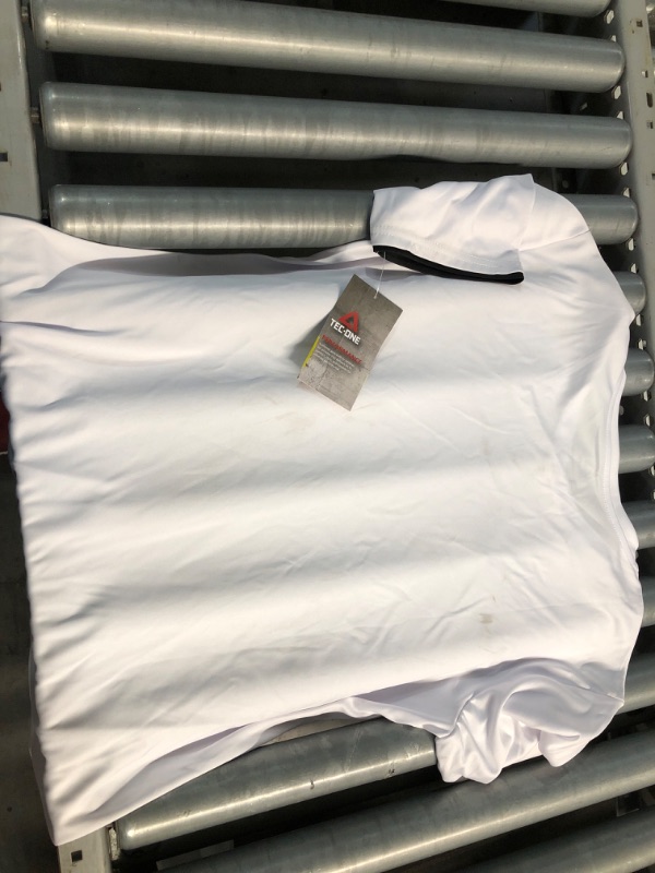 Photo 1 of PREV USED 
T1 B YOUTH SOCCER TEE SIZE XL WHITE