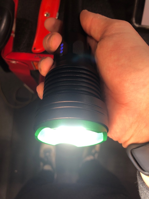 Photo 2 of (READ FULL POST) KODIAK Tactical Flashlight | Compact and Portable LED Flashlight Kraken 6000 Lumens | Durable and Rubber Coated Power Bank Flash Light and Work Light Perfect for Camping, Hiking and Gifts for Men Kraken-6000 Lumens