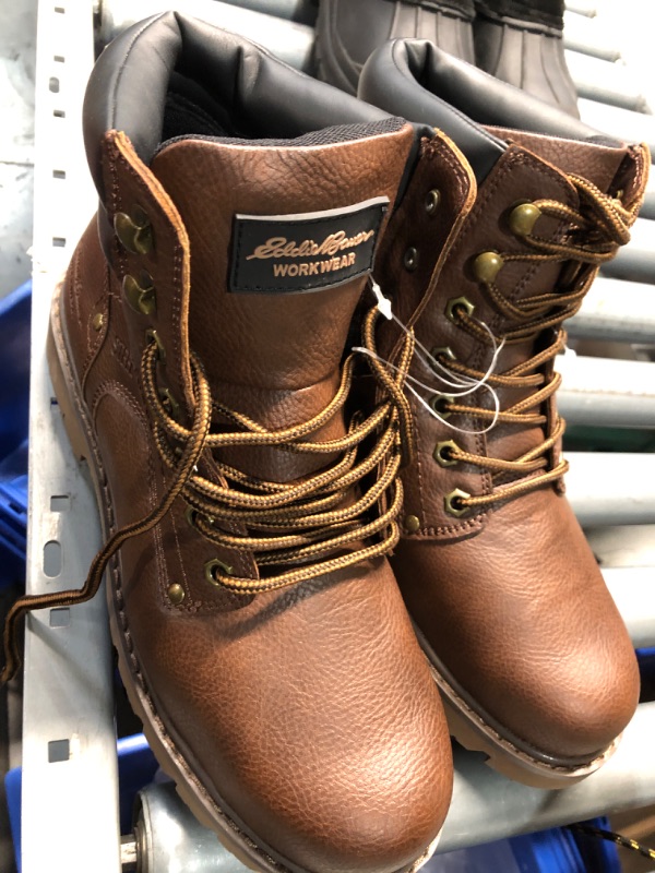 Photo 1 of **USED/ DIRTY BOTTOMS**Eddie Bauer Men's Medford Street Steel-Toe Workboot-size 9.5
