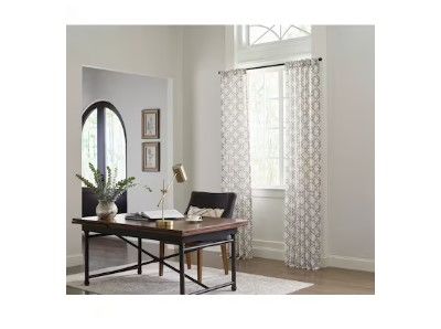 Photo 1 of **NON-REFUNDABLE 4 pcs BUNDLE*** allen + roth 95-in Grey Light Filtering Back Tab Single Curtain Panel
