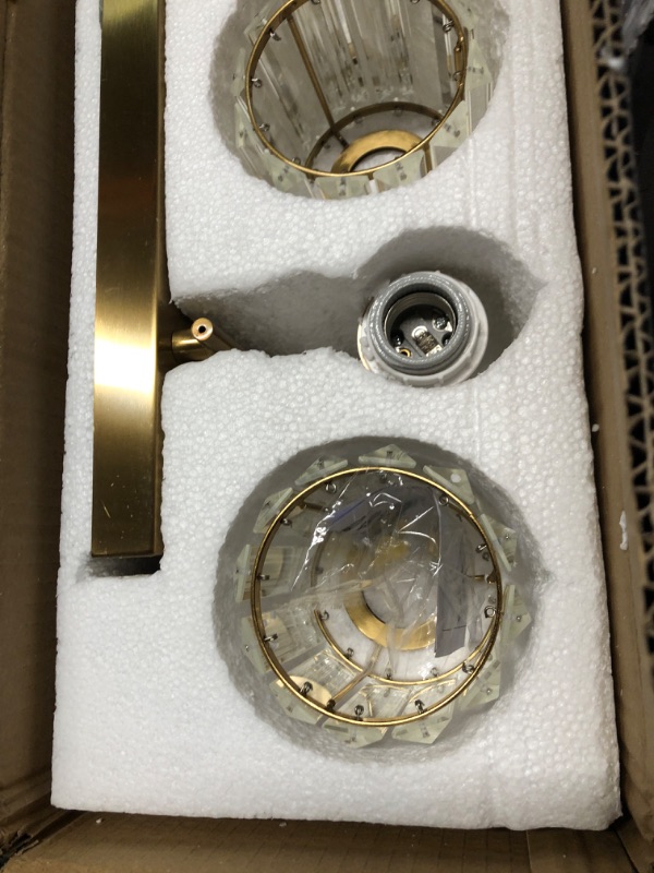 Photo 1 of ***USED - LIKELY MISSING PARTS - UNABLE TO VERIFY FUNCITONALITY***
Ralbay Crystal Bathroom Vanity Lights 5-Lights Brass Gold Crystal Bathroom Vanity Lights Over Mirror Modern Crystal Gold Bathroom Wall Lighting Fixtures Round-Brass 5-light