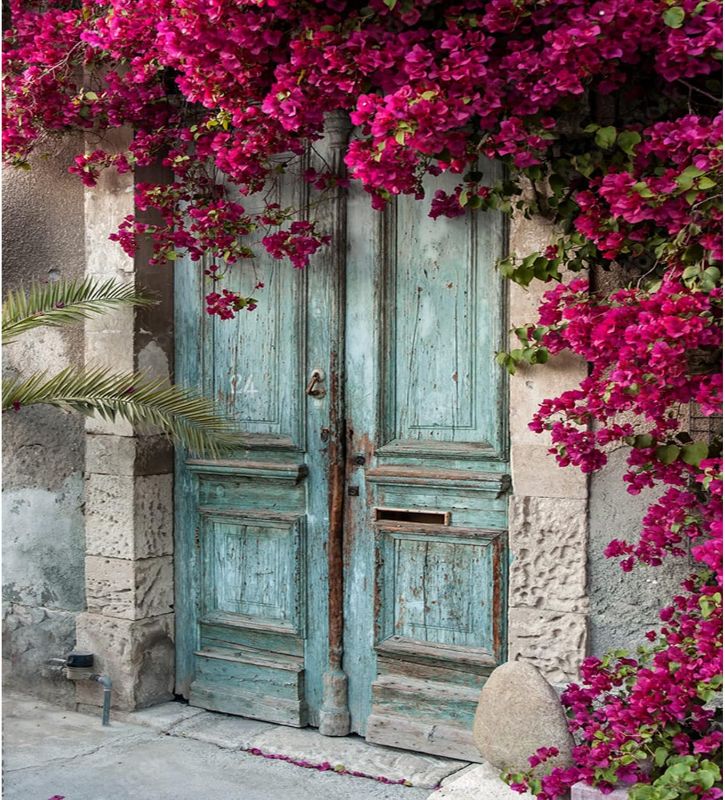 Photo 1 of Aihonmin Paint by Number DIY Italian Town Violets Blooming at The Door Acrylic Canvas Oil Painting Set for Children Adults Beginner Handmade Artwork Home Living Room Wall Decoration ?Manual Frame?
