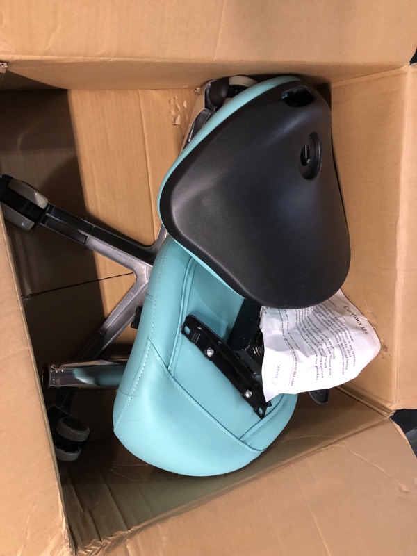 Photo 1 of Grace&Grace Professional Saddle Stool Series Hydraulic Swivel Comfortable Ergonomic with Heavy Duty Metal Base for Clinic Dentist Spa Massage Salons Studio (Green, with Adjustable Back)