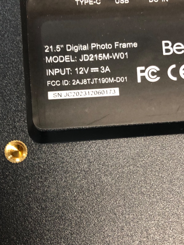 Photo 3 of (READ FULL POST) Benibela 21.5" Large Digital Picture Frame, Wifi Digital Photo Frame with 1920*1080 IPS HD Screen, Remote Control, 32GB, Auto-Rotate, Send Photo/Videos Via APP/Email/USB/SD, Gift for Friend and Family 21.5 inch digital photo frame Black 2