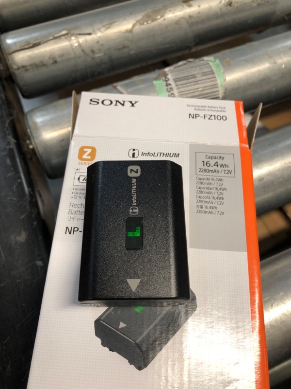 Photo 4 of Sony NPFZ100 Z-series Rechargeable Battery Pack for Alpha A7 III, A7R III, A9 Digital Cameras black