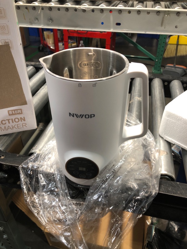 Photo 2 of (see all images) NIVIOP Automatic Nut Milk Maker Machine with 10 Blades Self-Cleaning 