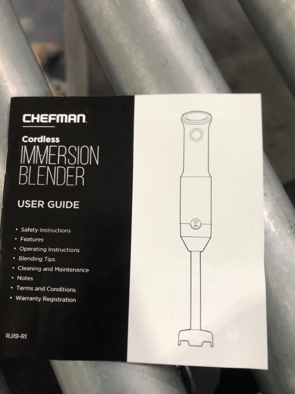 Photo 4 of (see all images) Chefman Cordless-Yet-Powerful Handheld Immersion Blender