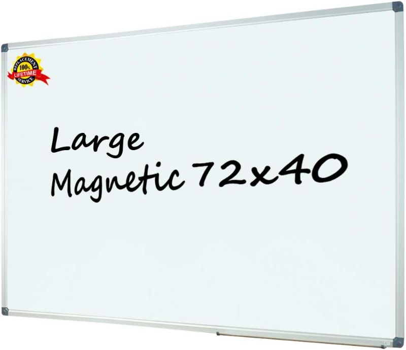 Photo 1 of ***SEE NOTES*** Dry Erase Board, 6' x 4', Silver Aluminium Frame 72 X 48 Inches