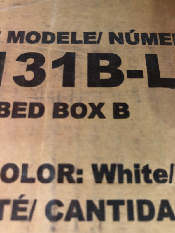 Photo 1 of **BOX B** Storkcraft Long Horn Twin Over Twin Bunk Bed White
