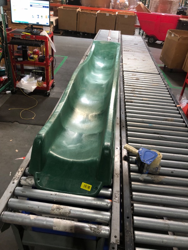 Photo 1 of **TRUCK/TRAILER PICK UP** Backyard Discovery 10 Foot Wave Slide, High Side Walls, Easy One Piece Installation, Holds 250 lbs, Ages 3 to 10, Made in The USA, Safety Features, Green