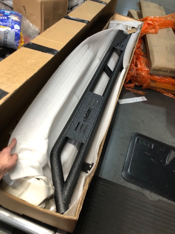 Photo 2 of **MISSING PARTS**
OEDRO Running Boards Compatible with 2019-2024 Chevy Silverado/GMC Sierra 1500 Crew Cab, 2020-2024 Silverado/Sierra 2500HD 3500HD Crew Cab, Textured Black
