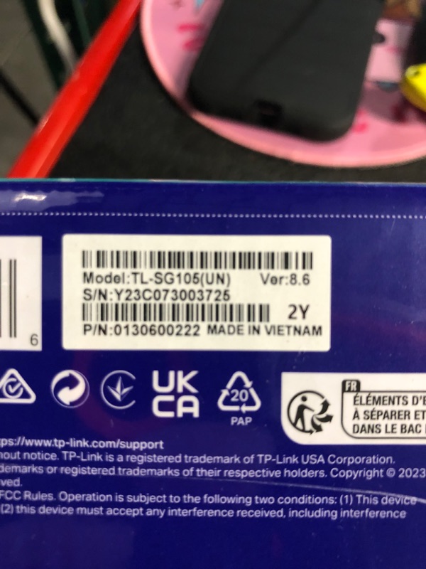 Photo 2 of ***FACTORY SEALED*** TP-Link TL-SG105 5-Port 10/100/1000Mbps Desktop Switch