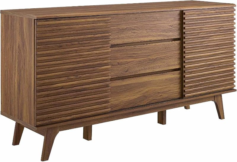 Photo 1 of **MISSING BOX 2/2** Modway Render 63" Mid-Century Modern Sideboard Buffet Table or TV Stand in Walnut