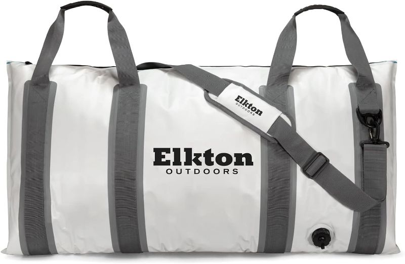 Photo 1 of (READ FULL POST) Elkton Outdoors Insulated Fish Cooler Bag Leakproof Fish Kill Bag 40x20in and 60x20in Fish Cooler with Easy Grip Carry Handles for Outdoor Travel (40L & 60L) 60 Liter