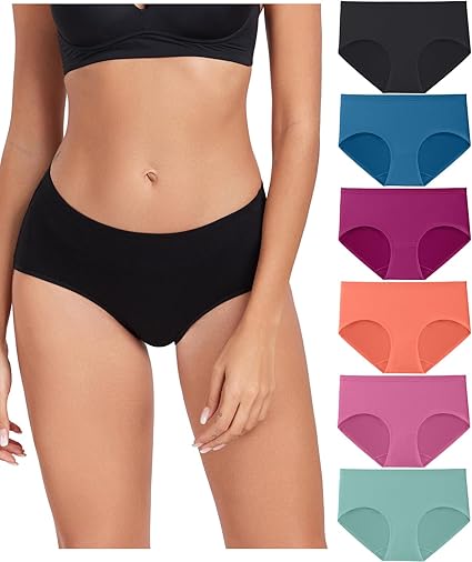 Photo 1 of **READ NOTES**
ALTHEANRAY Women’s Seamless Hipster Underwear No Show Panties Soft Stretch Bikini Underwears Multi-Pack Medium