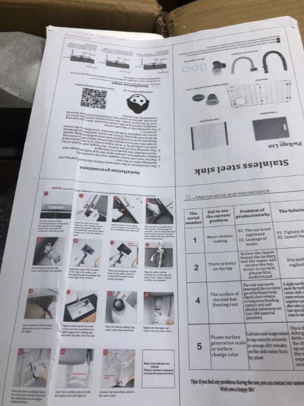 Photo 1 of 30 Inch Drop in Kitchen Sink, 304 Gray Kitchen Sink Workstation, Single Bowl Undermount Kitchen Sink with Cutting Board, Drain Strainer, Rinse Grid and Accessories, GRAY 17.5" x 30"