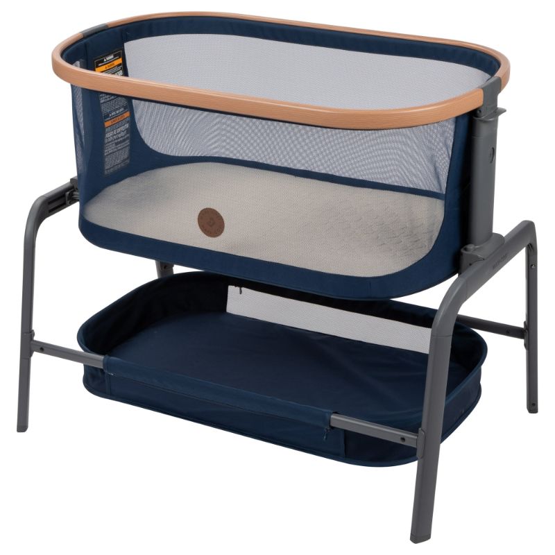 Photo 1 of **PREVIOUSLY USED**
Maxi-Cosi Iora Bedside Bassinet, Essential Blue, Infant