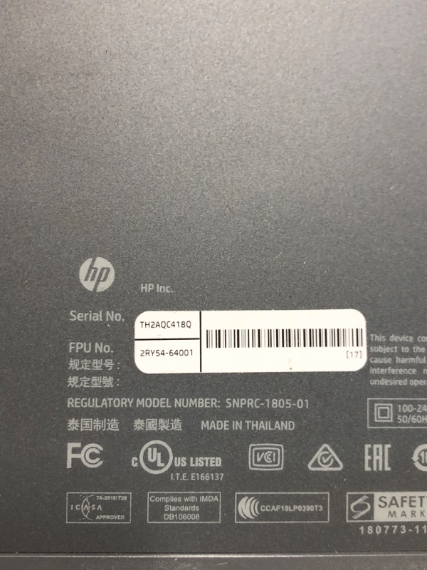 Photo 3 of **UNABLE TO TEST PRINTING**
HP Tango Smart Wireless Printer – Mobile Remote Print, Scan, Copy, HP Instant Ink, Works with Alexa(2RY54A),White