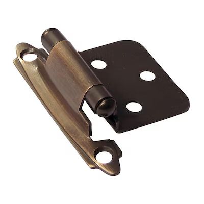 Photo 1 of (READ FULL POST) Richelieu 180-Degree Adjustable Overlay Surface Self-closing Brushed Oil-Rubbed Bronze Cabinet Hinge, (2-Pieces) 20 pack
