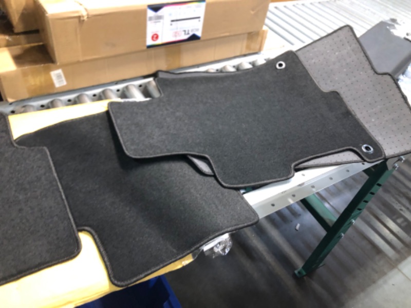Photo 1 of Floor Mats Compatible With 2013-2017 Honda Accord Sedan, Factory Fitment Carpet Front & Rear Black 4PC Nylon by IKON MOTORSPORTS, 2014 2015 2016