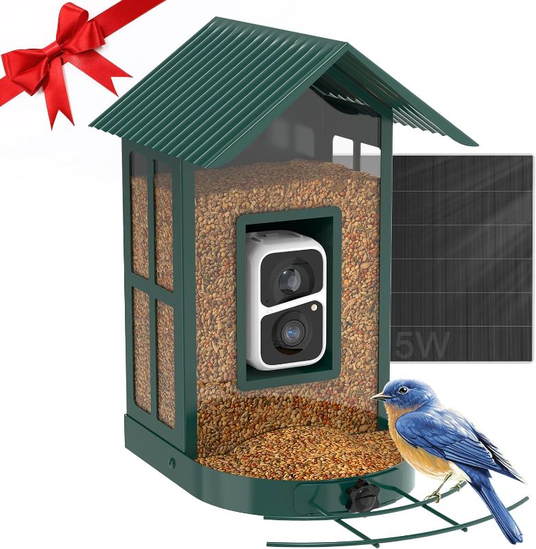 Photo 1 of **UNABLE TO TEST**
SOLIOM® BF08- Metal Bird Feeder Camera 5W Solar Panel