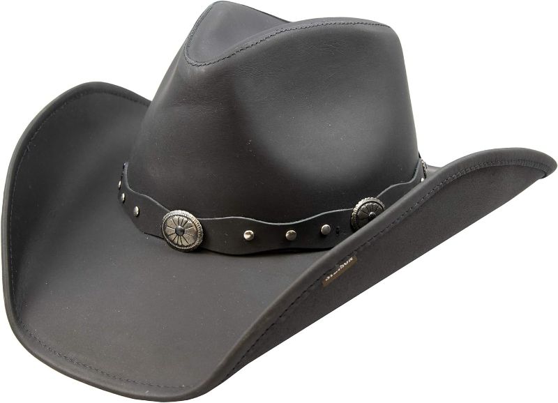 Photo 1 of Stetson Roxbury Black Distressed Shapeable Leather Cowboy Western Hat - Medium