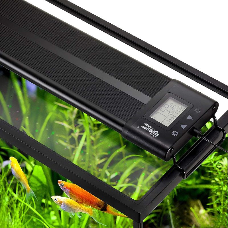 Photo 1 of **VERY DIRTY**
hygger Auto On Off LED Aquarium Light Extendable 12-17 Inches 7 Colors Sunrise Sunset Full Spectrum Light Fixture