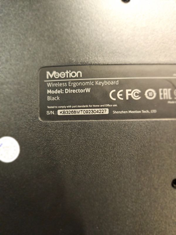Photo 1 of **OPEN BOX - APPEARS UNUSED**
MEETION Ergonomic Keyboard, Split Wireless Keyboard with Cushioned Wrist
