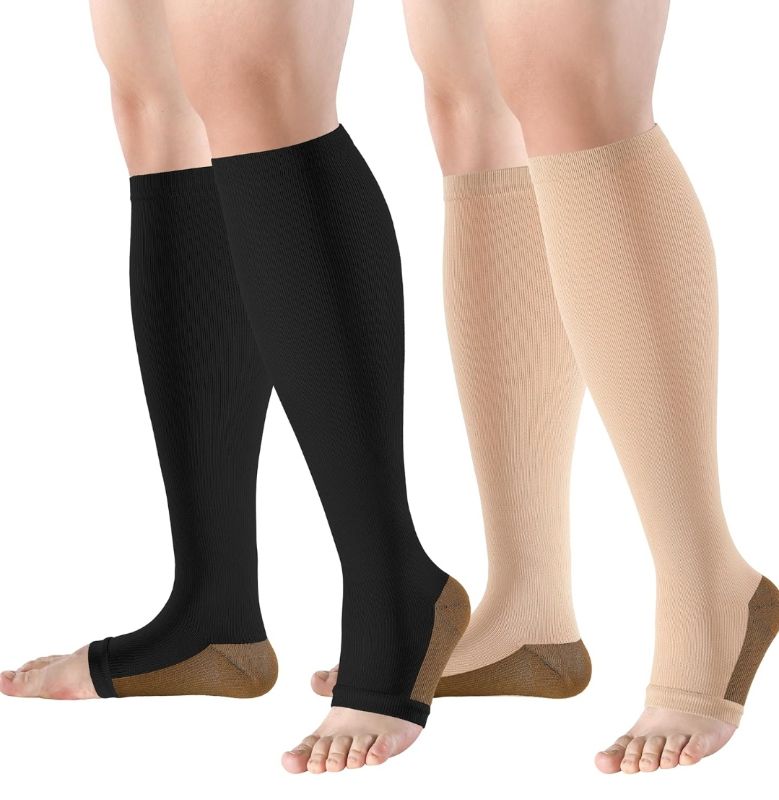 Photo 1 of Toeless Compression Socks for Women&Men-2 Pairs