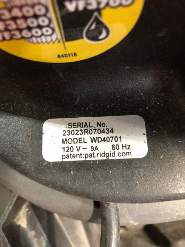 Photo 3 of **MISSING HOSE AND ACCESSORIES - DIRTY**
TELES Wet Dry Vacuums with Rear Wheels, 5.0 Peak HP, 4-Gallon Wet Dry Vacuum Cleaner with Tool Kit Casters Powerful Cartridge Filter