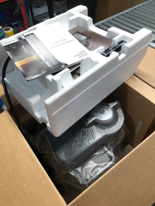 Photo 1 of **OPEN BOX**
Nespresso Vertuo Coffee and Espresso Machine by De'Longhi Machine + Capsule Set Black