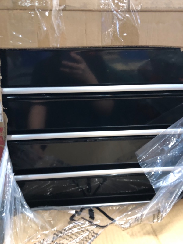 Photo 1 of Rolling Tool Chest, 5 Drawer Tool Chest, Rolling Tool Box with Wheels, Rolling Tool Box Organizer for Garage, Warehouse, Workshop, Repair Shop (Black)